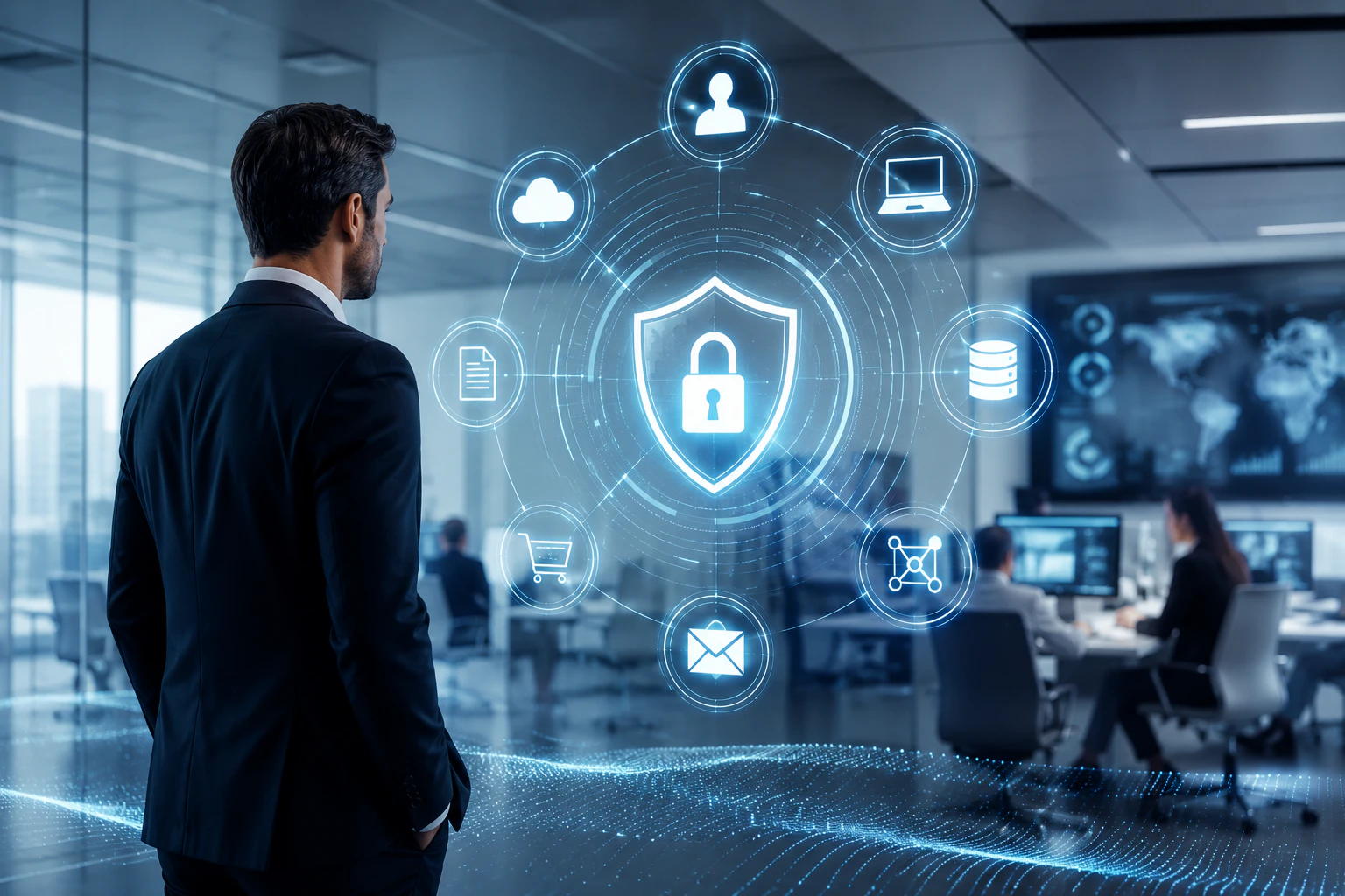 Enterprise ISO 27001 information security management system implementation across operations